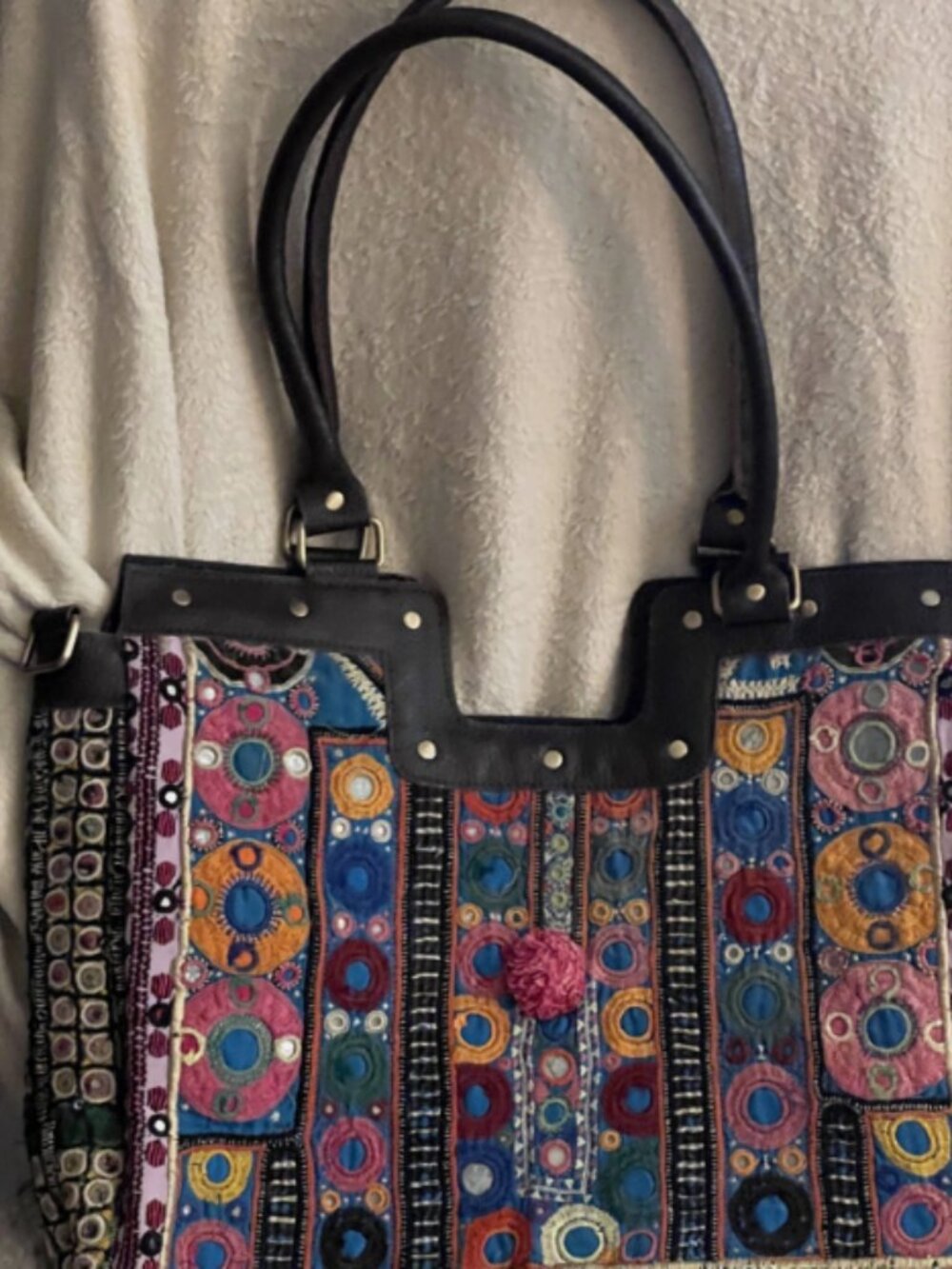 Karma Highway Gypsy Banjara XLG Tote|Shoulder Bag|Boho|Bohemian Patchwork Style
